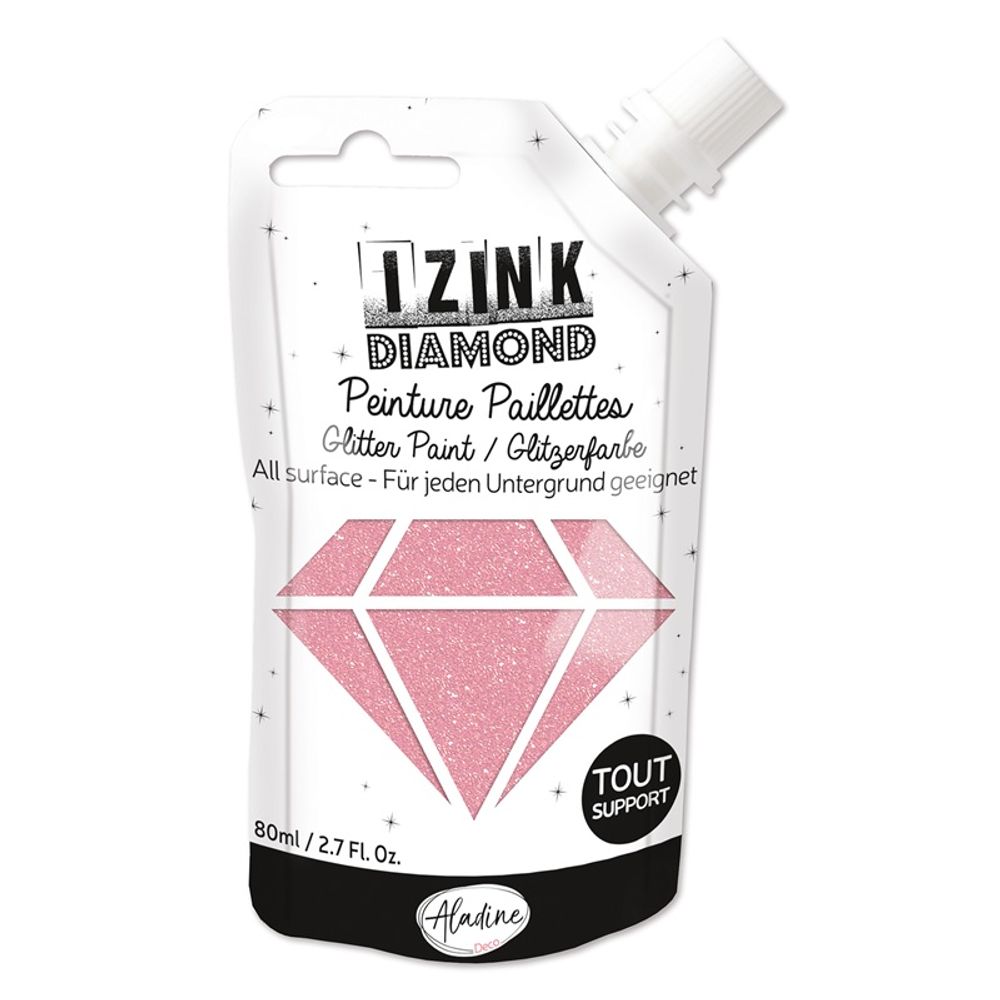 Diamantové barvy pudr. růžová 80 ml Aladine