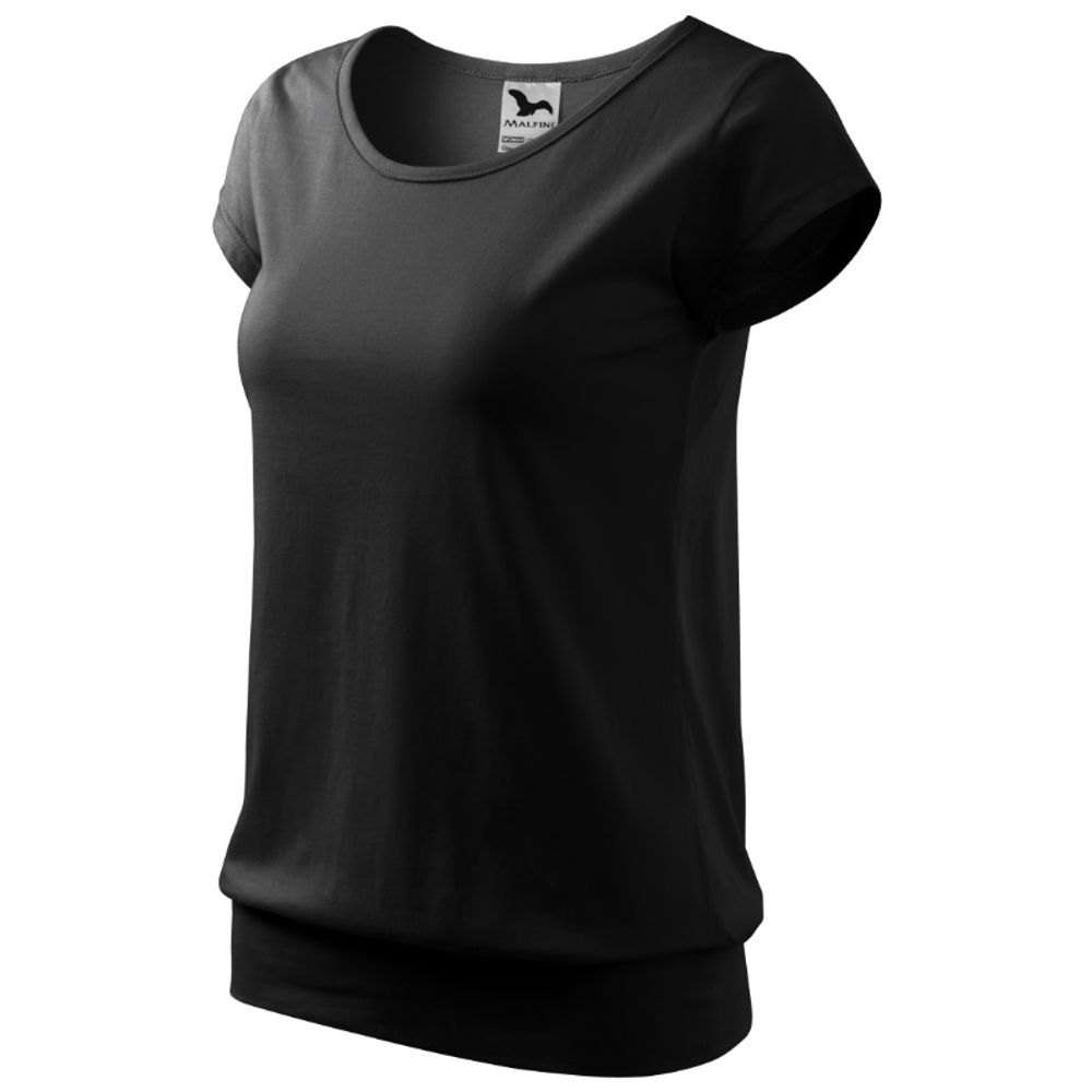 Malfini Tričko s lemem Malfini City - černé - VYBERTE VELIKOST - Tričko s lemem Malfini City, vel. 2XL - černé