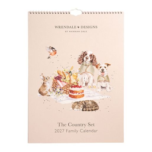Rodinný kalendář 2027 Wrendale Designs "The Country Set", A3