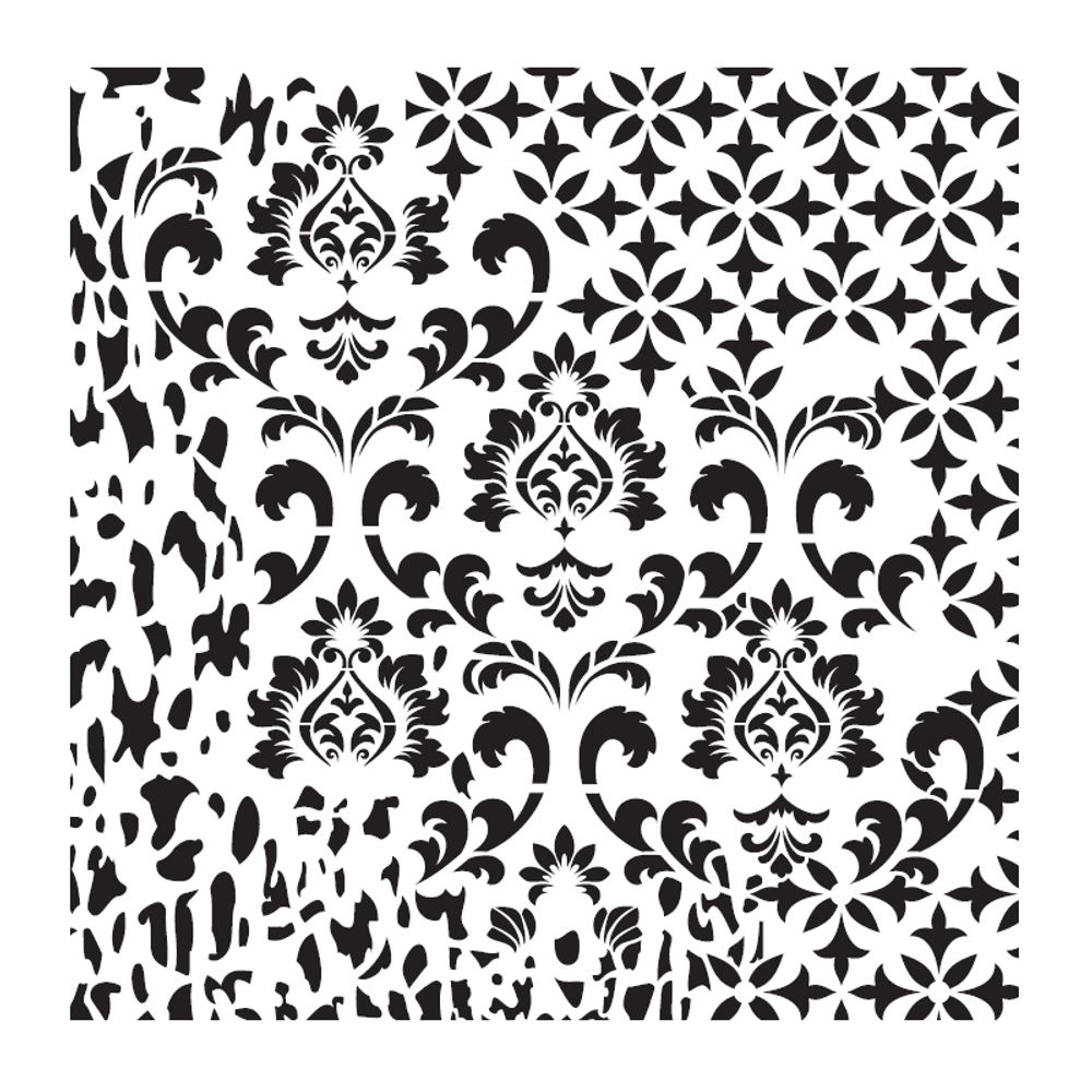 Levně Cadence Šablona Cadence, Ornamenty 2 - VYBERTE VELIKOST - Šablona Cadence, 45x45 cm - Ornamenty 2