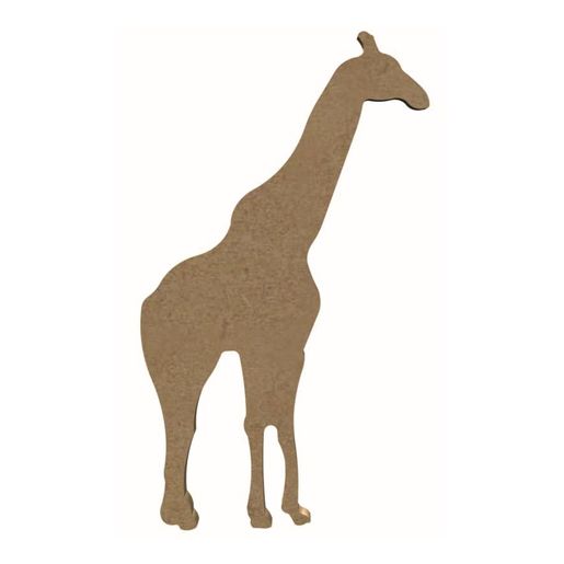 Dřevěný výřez k dekoraci Gomille, 10x18 cm - Žirafa