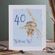 Narozeninové přání Wrendale Designs "40 Bottoms Up!" - Myška