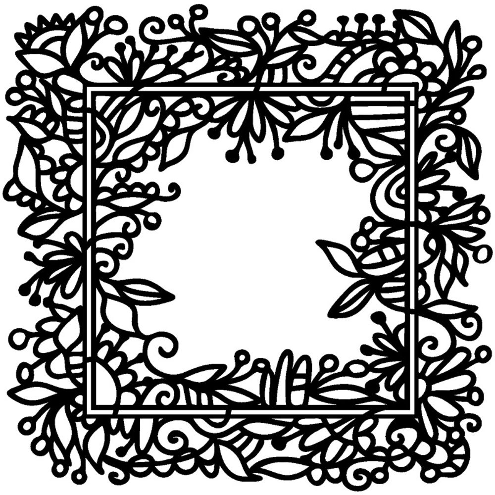 Levně The Crafter´s Workshop Šablona TCW - Garden Frame - VYBERTE VELIKOST - Šablona TCW 12"x12" (30,5x30,5 cm) - Garden Frame