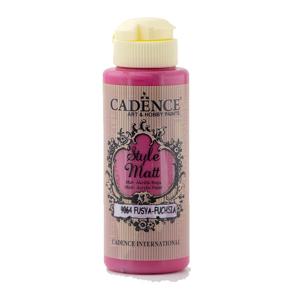 Levně Cadence Matná akrylová barva Cadence Style Matt, 120 ml - VYBERTE ODSTÍN - Matná akrylová barva Cadence Style Matt, 120 ml - fuchsia, fuchsiová