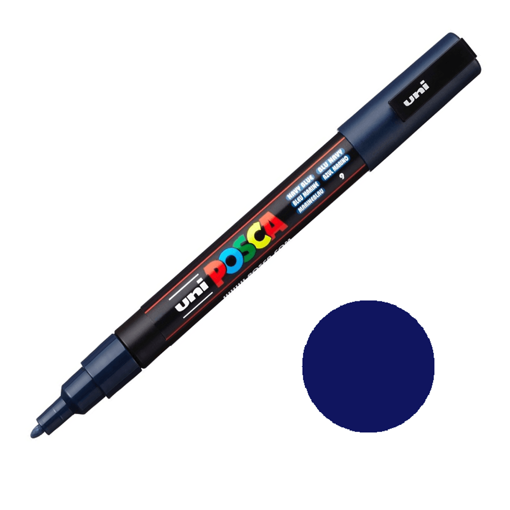 Levně Posca Akrylový fix Posca PC-3M - VYBERTE ODSTÍN - Akrylový fix Posca PC-3M - modrý