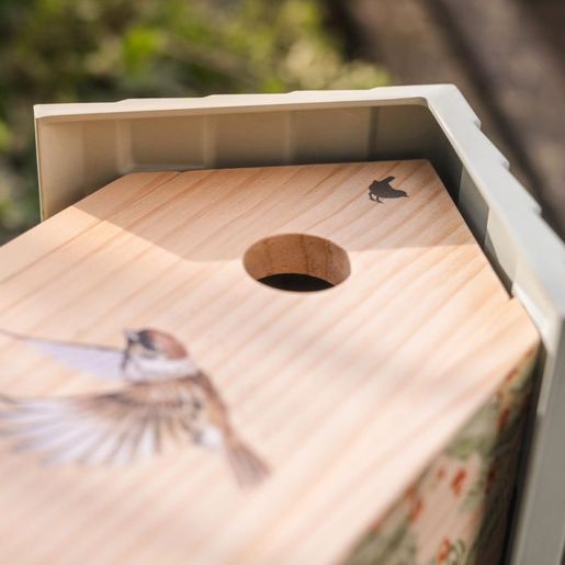 Ptačí budka Wrendale Designs, "Sparrow", otvor 32 mm - Vrabci