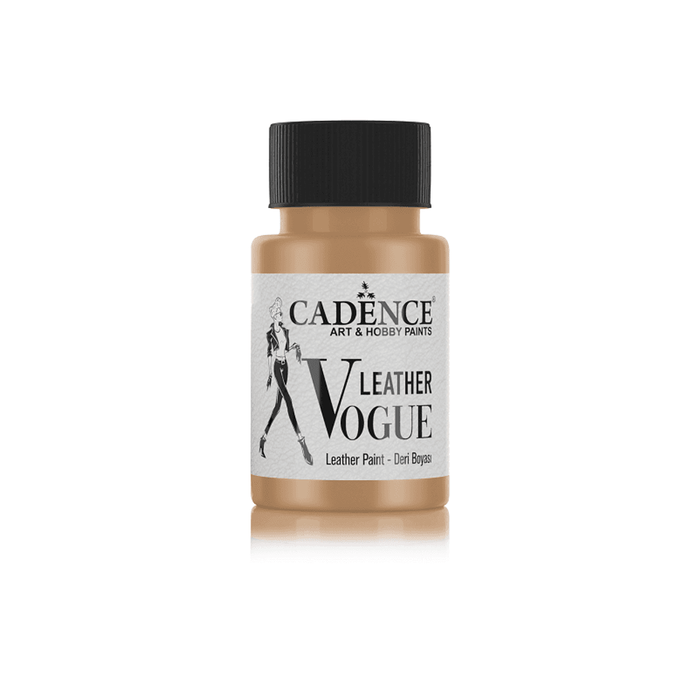 Levně Cadence Barva na kůži Cadence Leather Vogue, 50 ml - VYBERTE ODSTÍN - Metalická barva na kůži Cadence Leather Vogue, 50 ml - antique gold, antická zlatá