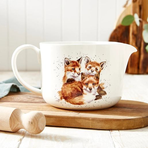 Porcelánová zadělávací mísa Wrendale Designs "Snug as a Cub" - Lišky