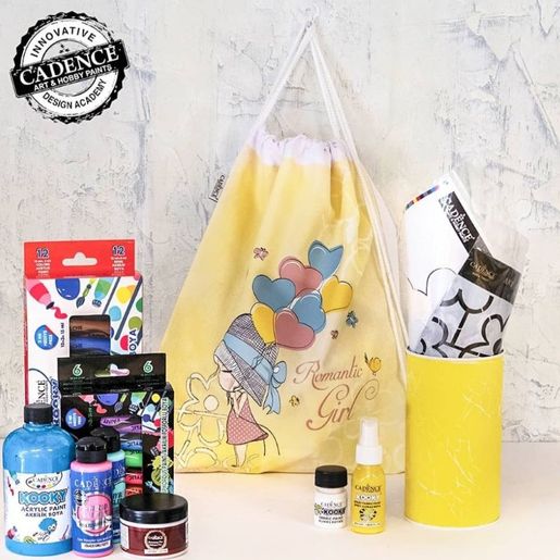 Perleťové barvy na textil ve spreji Cadence Kooky, 50 ml, 6 ks - pro děti