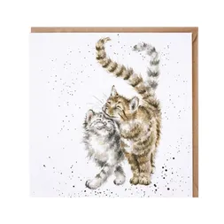Přání Wrendale Designs "Feline Good", 15x15 cm - Kočky