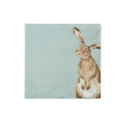 Papírové ubrousky Wrendale Designs "The Hare and the Bee", 24x24 cm - Zajíc