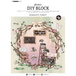 DIY Blok s výseky Studio Light, A4, 32 l. - Romantic Forest