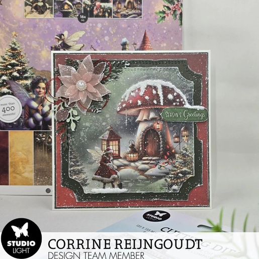 Kreativní blok s výseky Studio Light "Fairy Christmas", A4, 28 l. - Vánoce s vílami