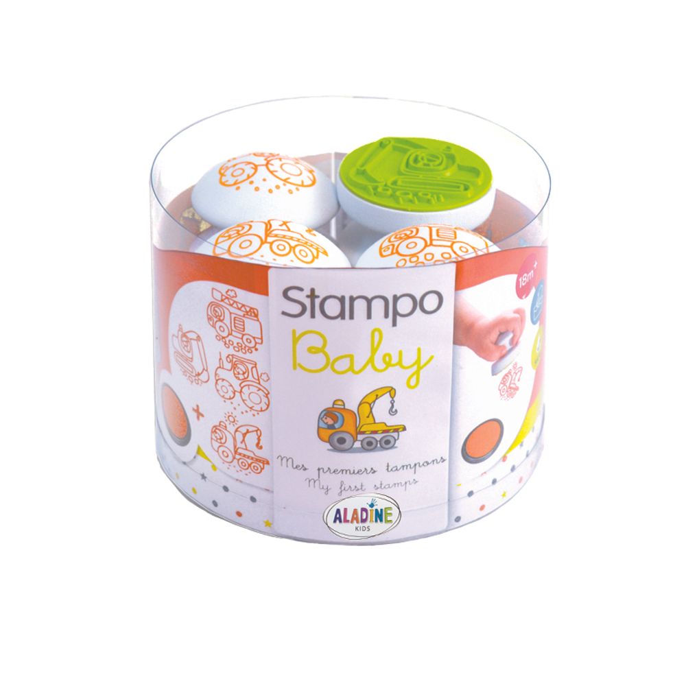 Levně Aladine Razítka Aladine Stampo Baby, 4 ks - Stroje