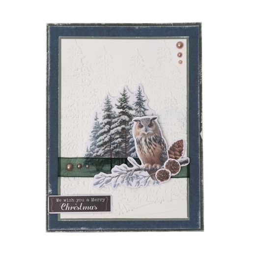 Kreativní blok s výseky Studio Light "Winter Wonderland", A4, 28 l. - Zima se zvířátky