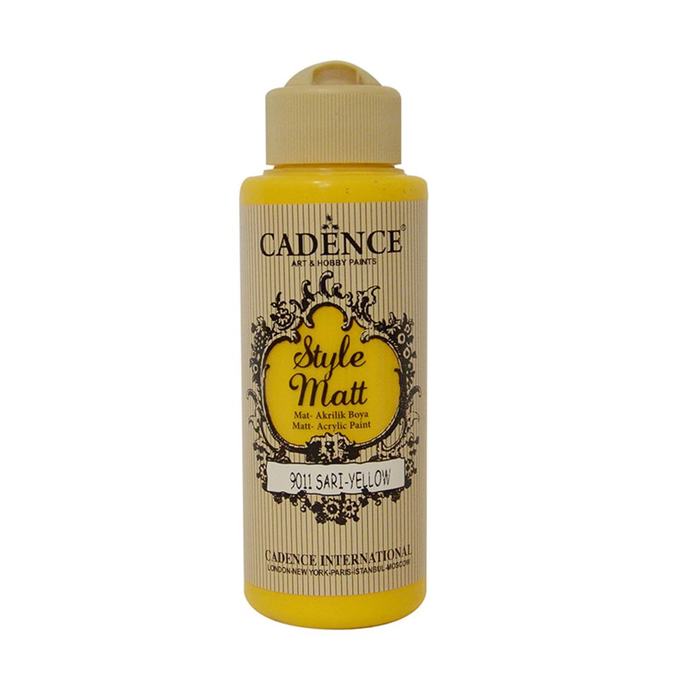 Levně Cadence Matná akrylová barva Cadence Style Matt, 120 ml - VYBERTE ODSTÍN - Matná akrylová barva Cadence Style Matt, 120 ml - yellow, žlutá