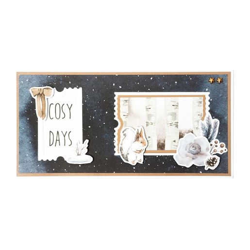 Kreativní blok Studio Light Mixed Paper Pad, A542 l. - Zimní les