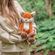 Plyšová hračka Wrendale Designs "Fox Autumn", maxi - Liška
