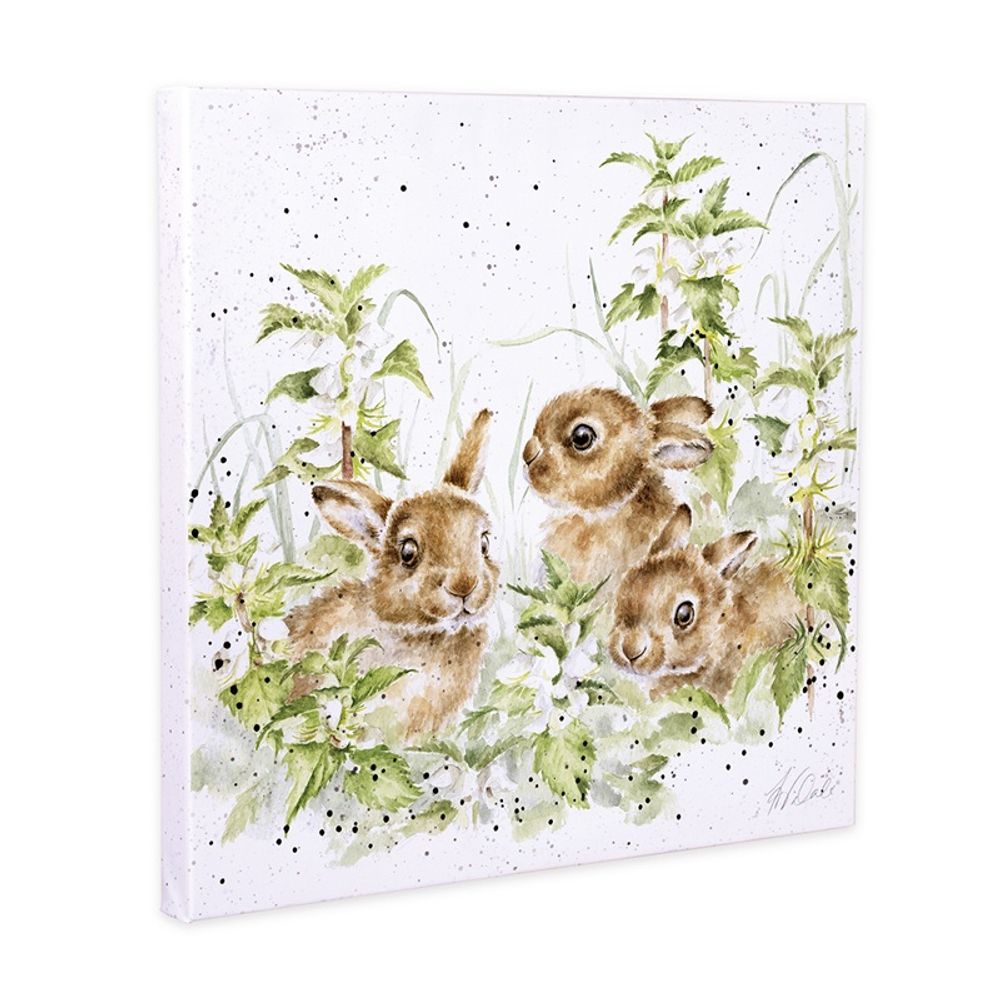 Levně Wrendale Designs Obraz Wrendale Designs "Spring Hares", 20x20 cm - Zajíci