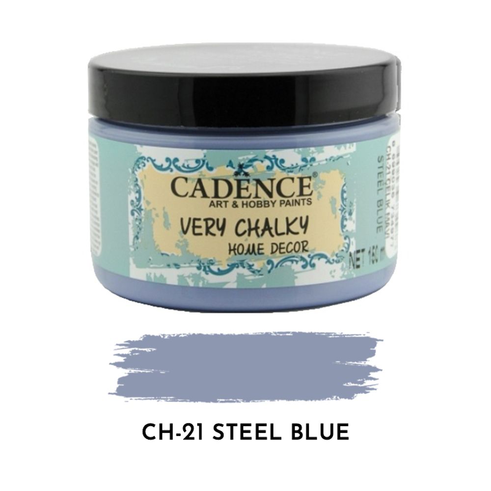 Levně Cadence Křídová barva Cadence Very Chalky, 150 ml - VYBERTE ODSTÍN - Křídová barva Cadence Very Chalky, 150 ml - steel blue, ocelově modrá