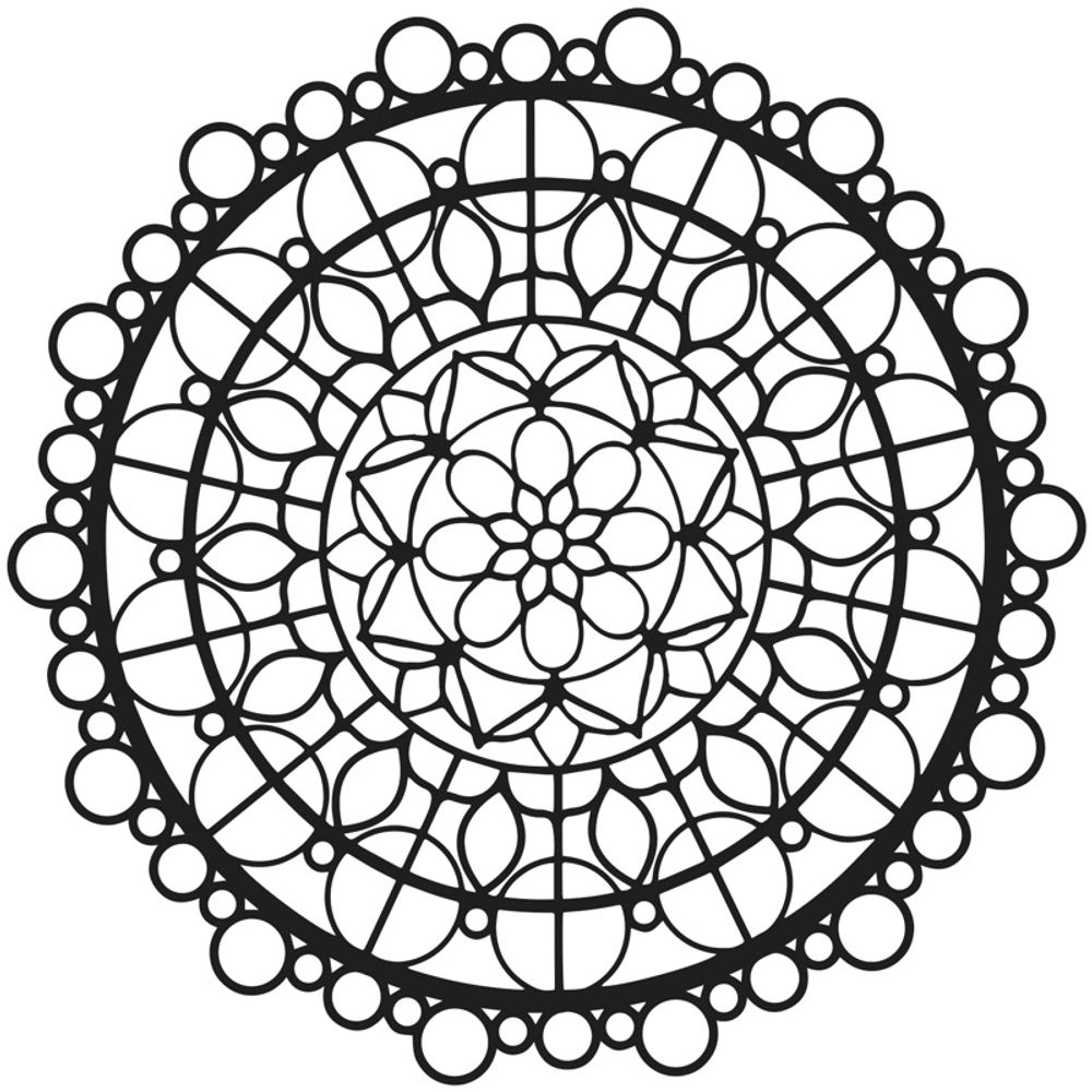 Levně The Crafter´s Workshop Šablona TCW 12"x12" (30,5x30,5 cm) - Beaded Mandala