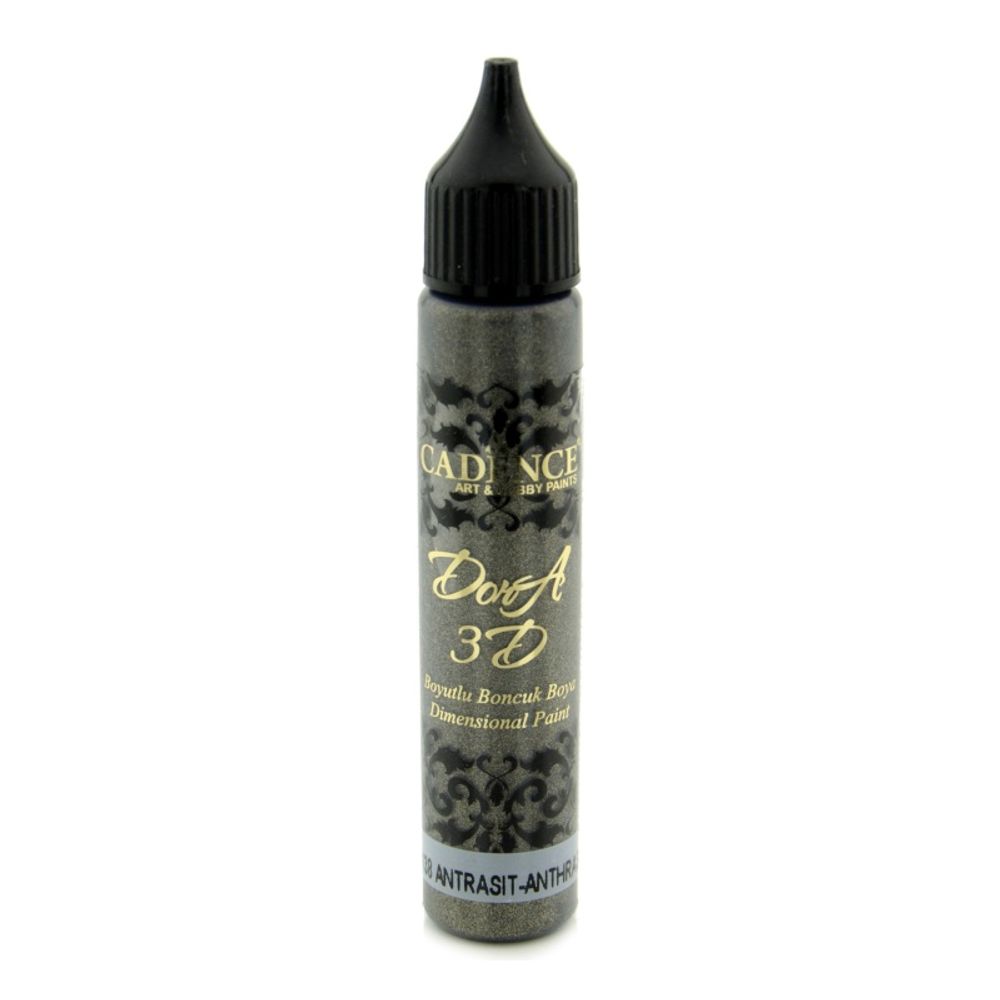 Levně Cadence Metalická kontura Cadence Dora 3D, 25 ml - VYBERTE ODSTÍN - Metalická kontura Cadence Dora 3D, 25 ml - anthracite, antracitová