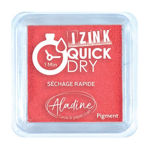Razítkovací polštářek Aladine Izink Quick Dry - rouge, červený