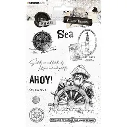 Gelová razítka Studio Light "Vintage Treasures", 10 ks - Námořní motivy