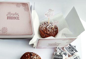 Vánoční krabička na muffin