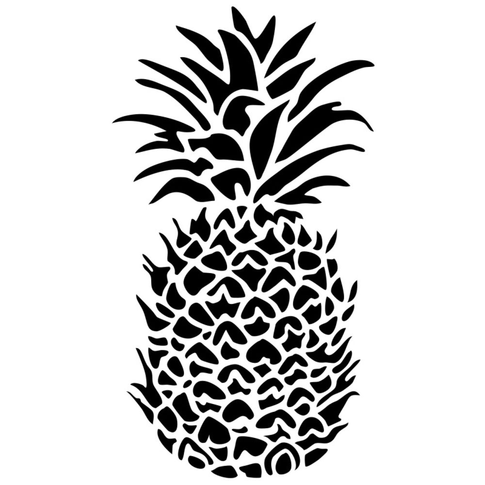 Levně The Crafter´s Workshop Šablona TCW - Pineapple - VYBERTE VELIKOST - Šablona TCW 6"x6" (15,2x15,2 cm) - Pineapple