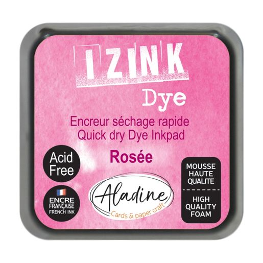 Razítkovací polštářek Aladine Izink Dye - roseé, růžový