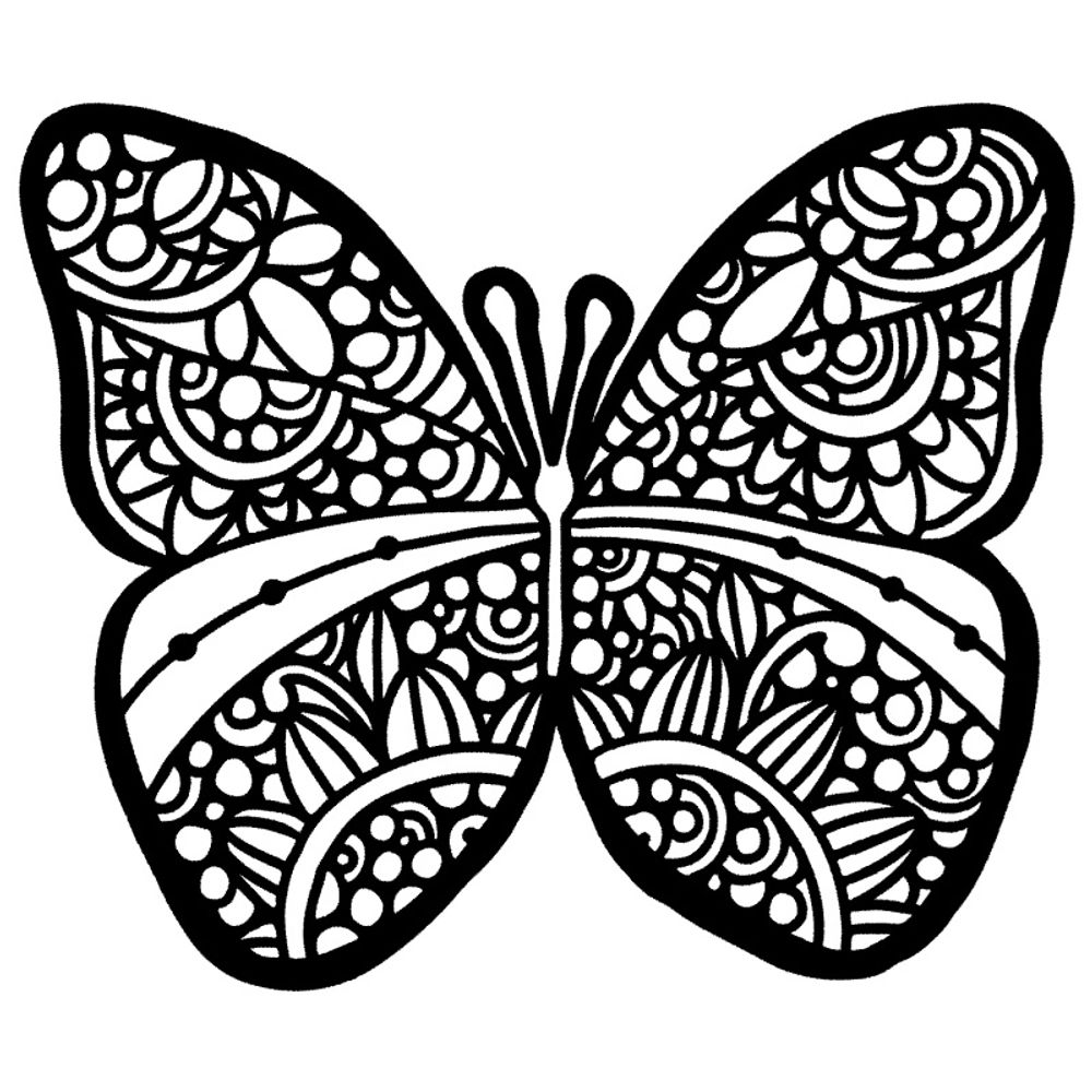 Levně The Crafter´s Workshop Šablona TCW - Sunny Butterfly - VYBERTE VELIKOST - Šablona TCW 6"x6" (15,2x15,2 cm) - Sunny Butterfly