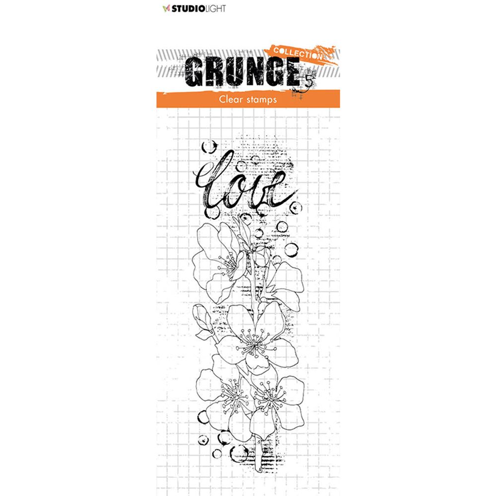 Levně Studio Light Gelové razítko Studio Light "Grunge", 14,8x5,2 cm - Sakura