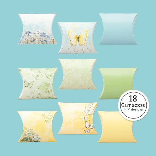 DIY Dárkové krabičky Studio Light, A5, 18 l. - Květy a motýli