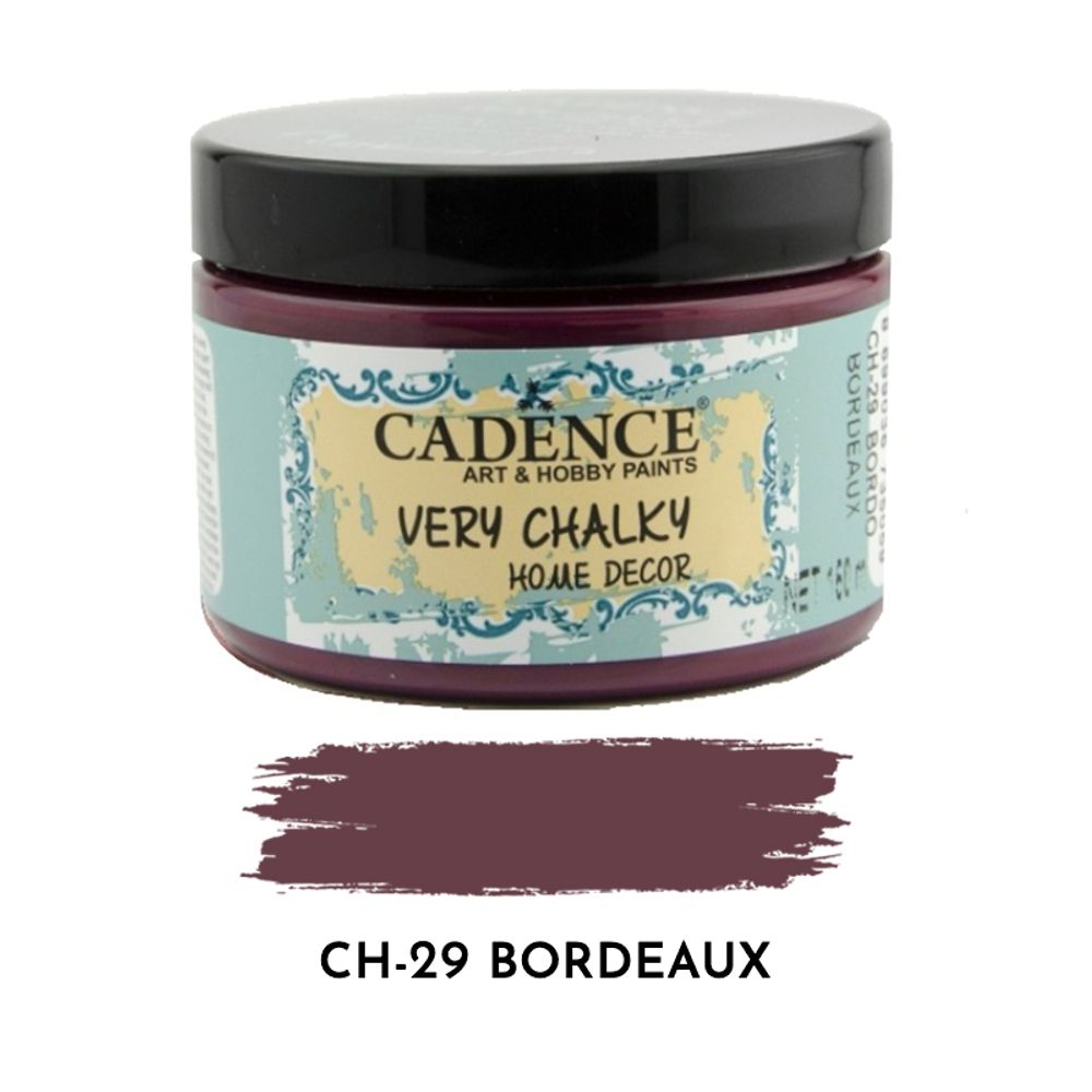 Levně Cadence Křídová barva Cadence Very Chalky, 150 ml - VYBERTE ODSTÍN - Křídová barva Cadence Very Chalky, 150 ml - bordeaux, vínová