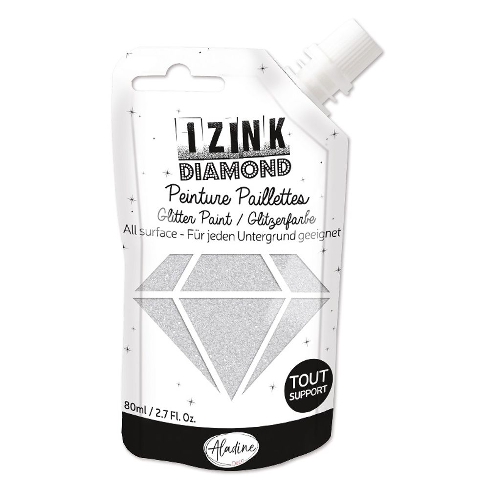 Diamantové barvy stříbrná 80 ml Aladine