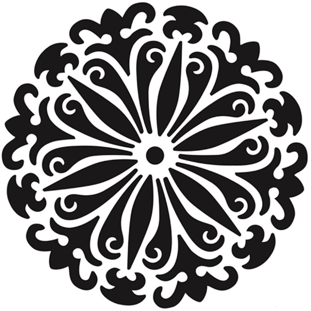 Šablona Cadence kolekce HomeDeco 25 x 25 cm - Mandala Iris Aladine