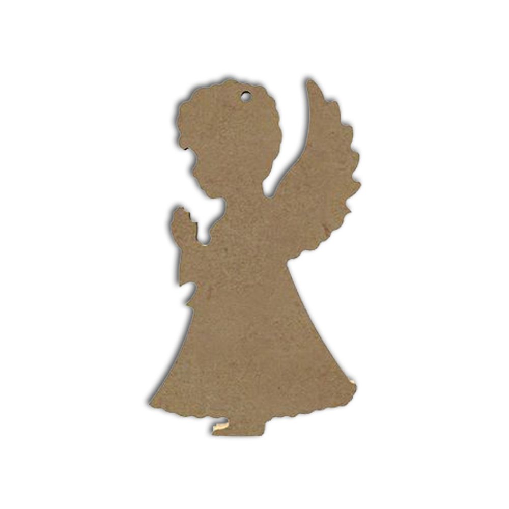 Gomille Dřevěný výřez k dekoraci Gomille, závěsný, 15 cm - Modlící se anděl