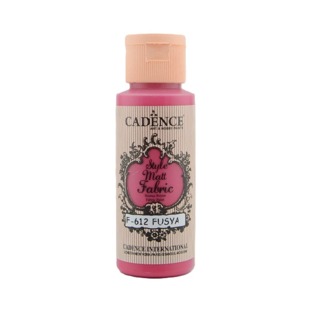 Levně Cadence Barva na textil Cadence Style Matt Fabric, 59 ml - VYBERTE ODSTÍN - Barva na textil Cadence Style Matt Fabric, 59 ml - fuchsia, fuchsiová