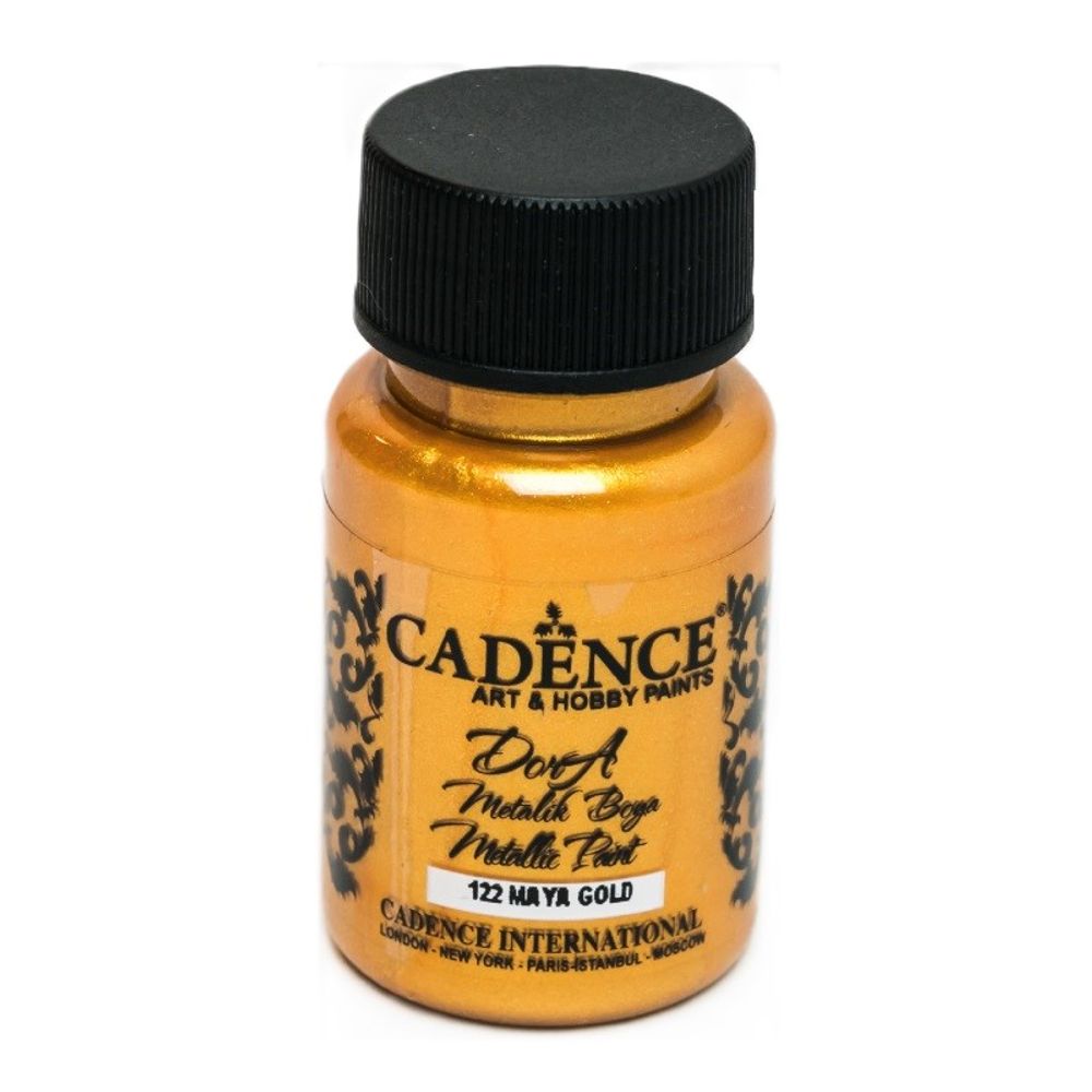 Cadence Metalická akrylová barva Cadence Dora Metallic, 50 ml - VYBERTE ODSTÍN - Metalická akrylová barva Cadence Dora Metallic, 50 ml - maya gold, mayské zlato