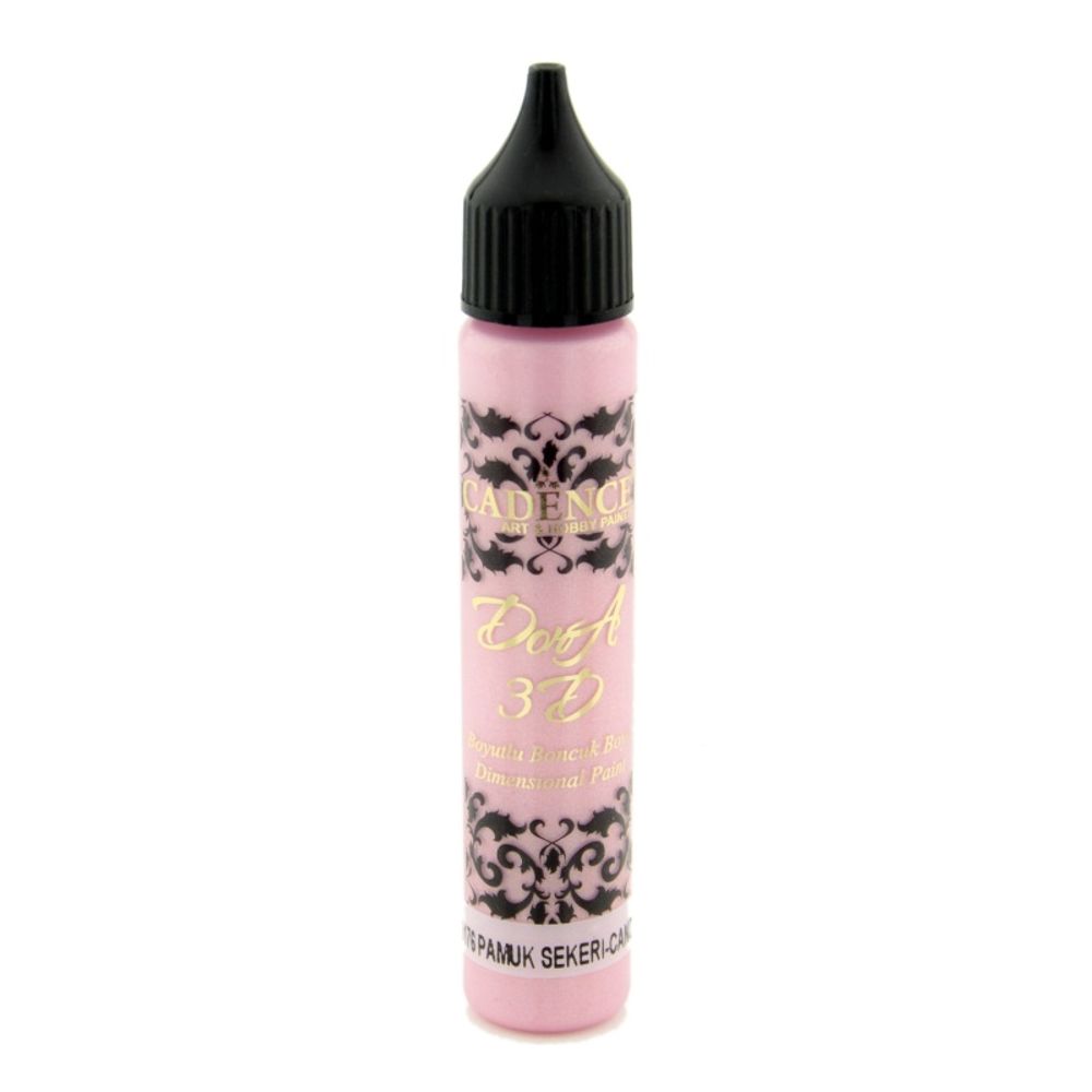 Levně Cadence Metalická kontura Cadence Dora 3D, 25 ml - VYBERTE ODSTÍN - Metalická kontura Cadence Dora 3D, 25 ml - candy floss, růžová