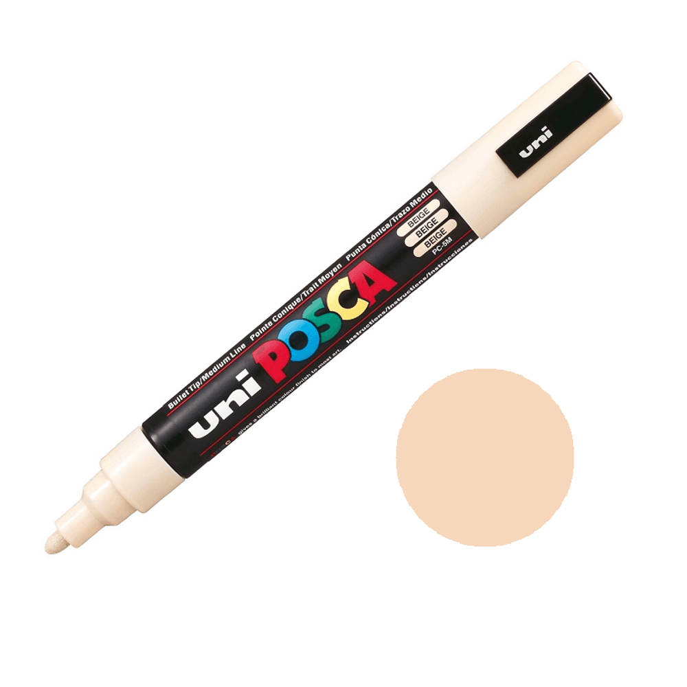 Levně Posca Akrylový fix Posca PC-5M - VYBERTE ODSTÍN - Akrylový fix Posca PC-5M - béžový