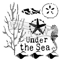 Šablona TCW - Under the sea - VYBERTE VELIKOST
