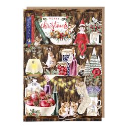 Adventní kalendář Wrendale Designs "The Christmas Pantry", A4 - Myšky