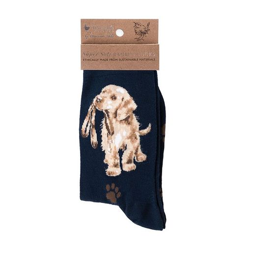 Bambusové ponožky Wrendale Designs "Hopeful" - Pes, labrador
