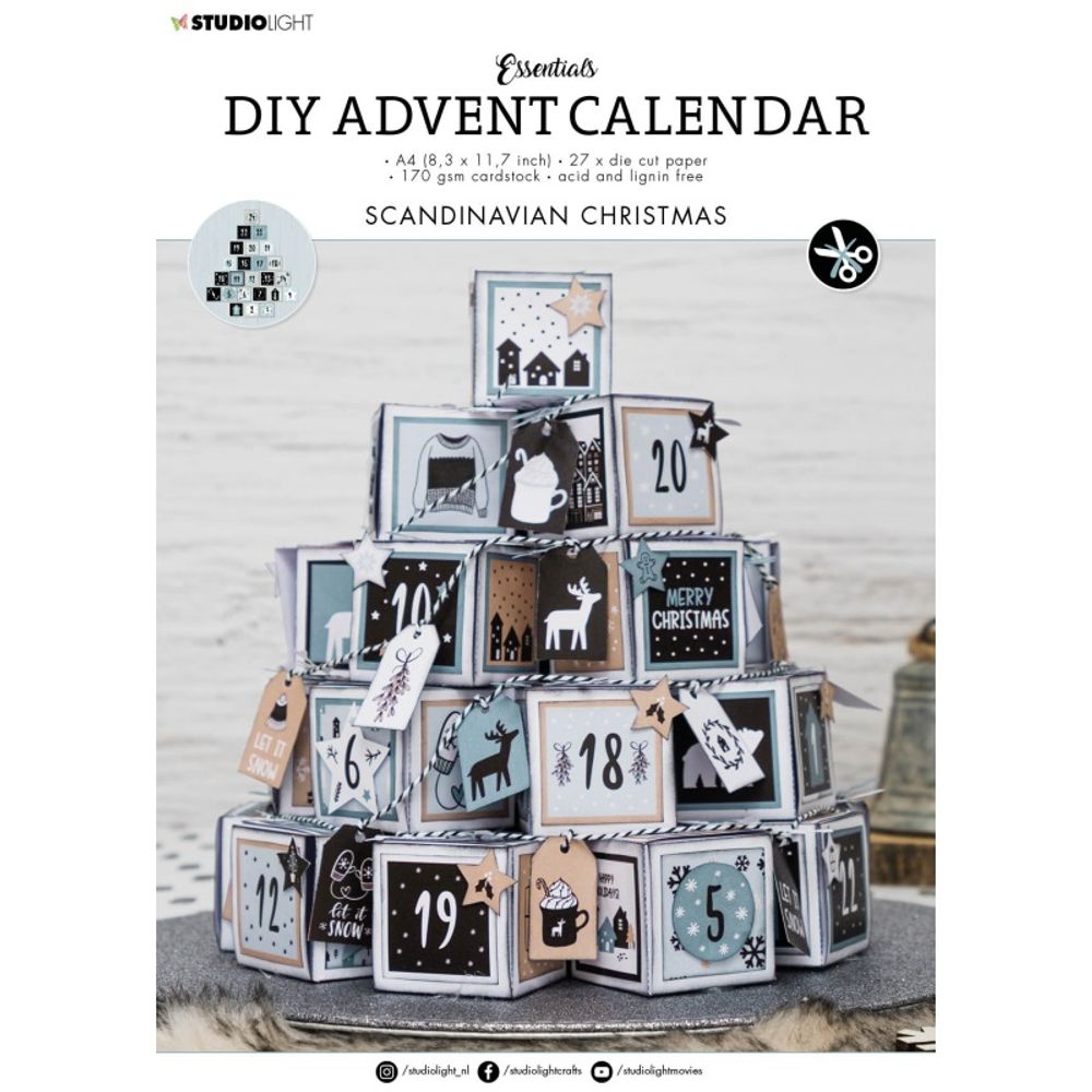 DIY Adventní kalendář Studio Light – Severské Vánoce Aladine