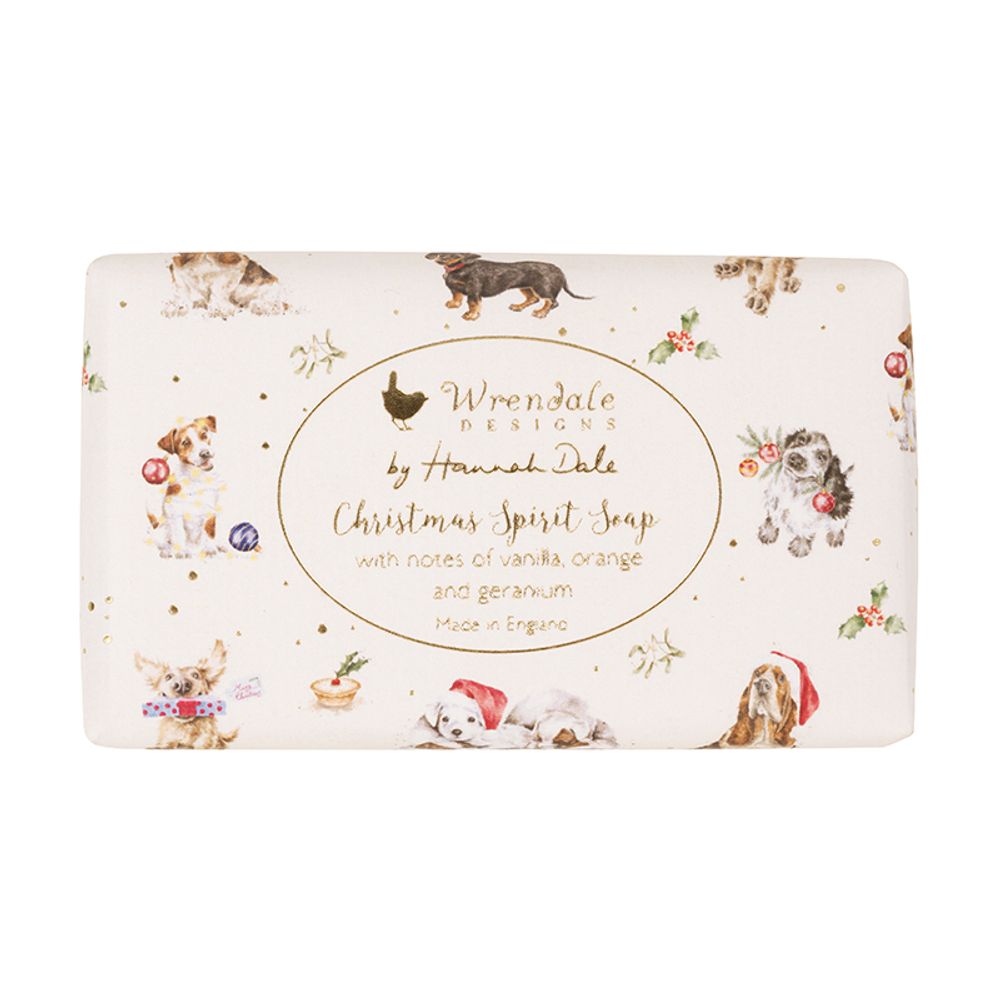 Wrendale Designs Vánoční mýdlo Wrendale Designs "Christmas Spirit" - Vanilka, pomeranč, pelargónie