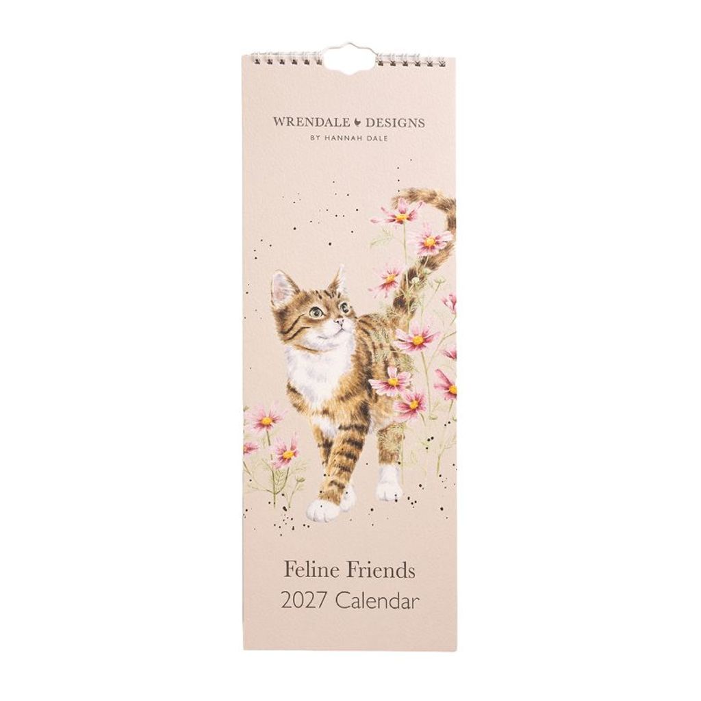 Kuchyňský kalendář 2027 Wrendale Designs "Feline Friends" - Kočky