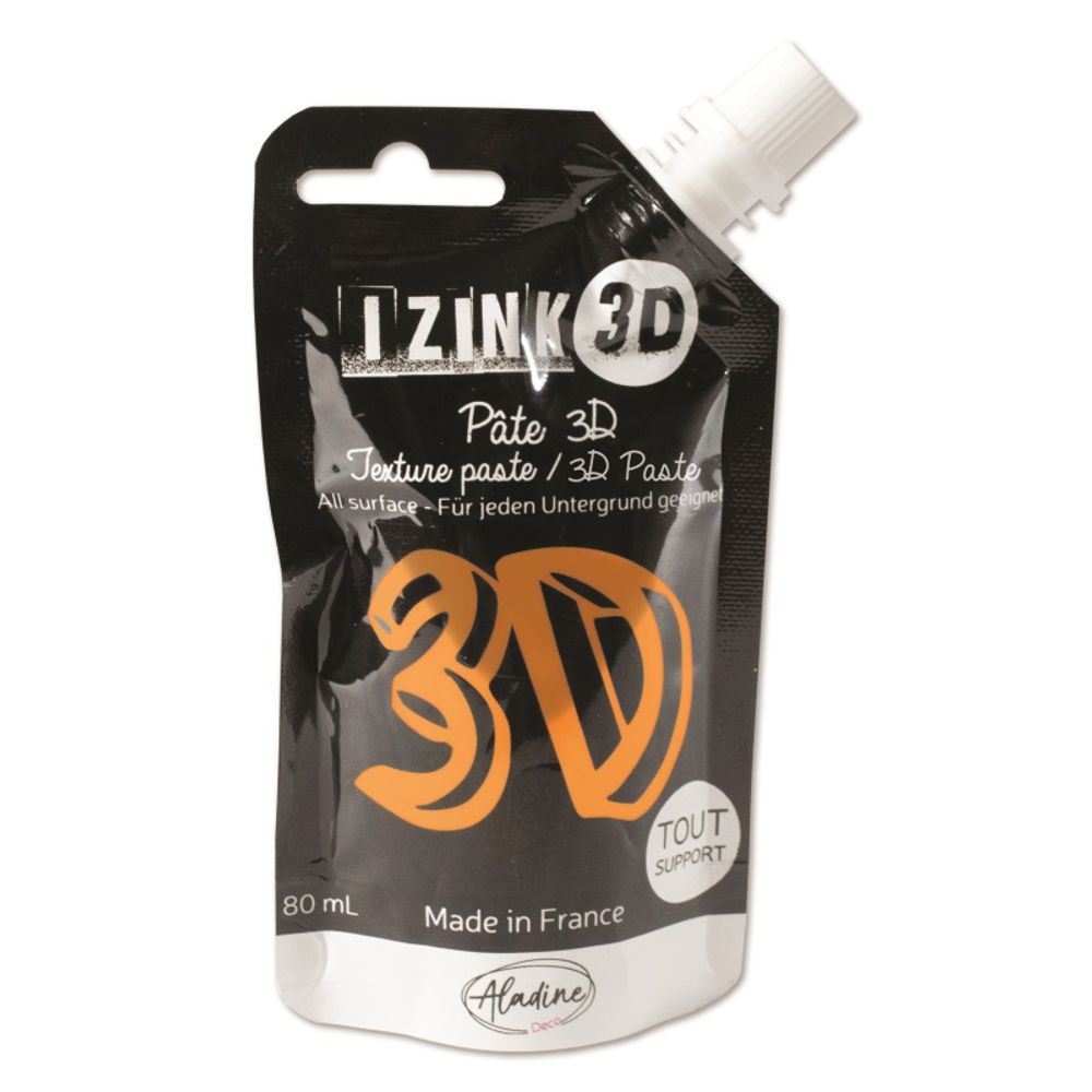 Levně Aladine Reliéfní pasta Aladine Izink 3D, 80 ml - VYBERTE ODSTÍN - Reliéfní pasta Aladine Izink 3D, 80 ml - safran, oranžová