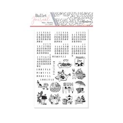 Diářová razítka Aladine Stampo Bullet Journal, 25 ks - Kalendárium